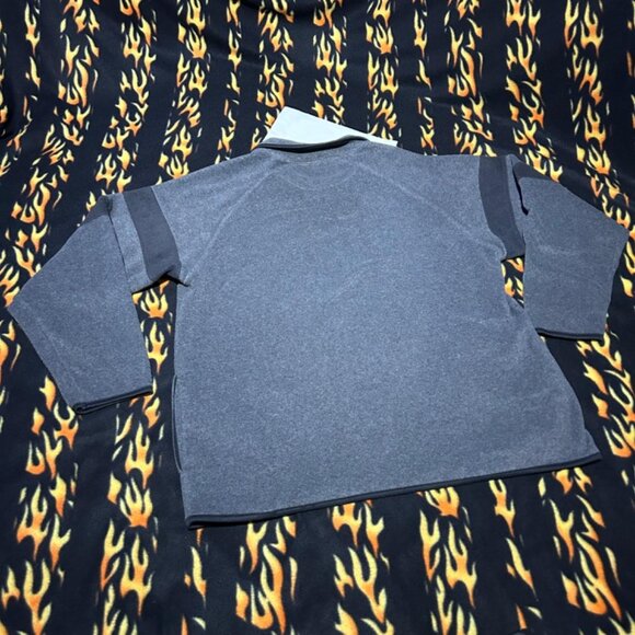 Vintage Portland Trailblazers Sweater XL Grey Fleece Quarter Zip NFL Reebok - Picture 6 of 8